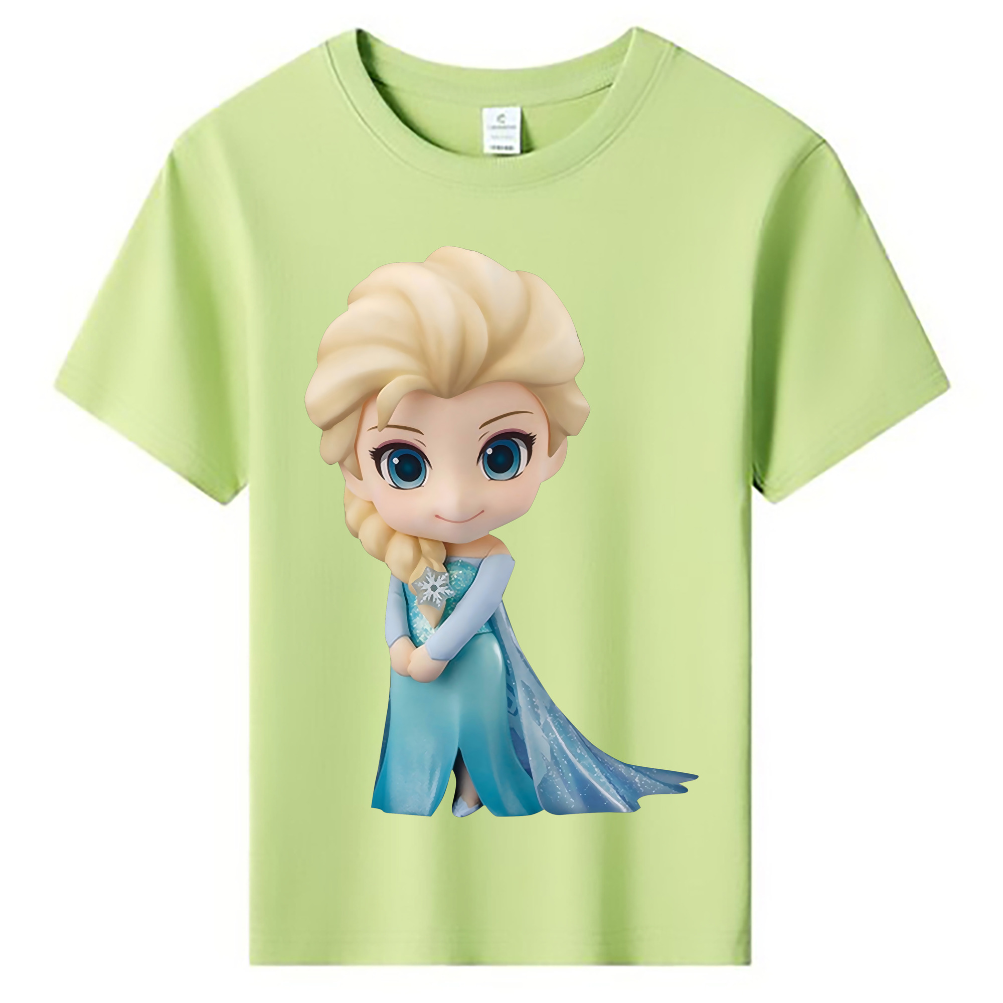 （画像用） アナと雪の女王 アンナ エルサ Frozen Anna Elsa 綿100％キッズTシャツ（フロントプリント）